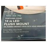 Hampton Bay 14 in LED Flush Mount Light Oil-Rubbed Bronze