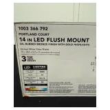 Hampton Bay 14 in LED Flush Mount Light Oil-Rubbed Bronze