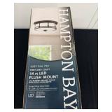 Hampton Bay 14 in LED Flush Mount Light Oil-Rubbed Bronze