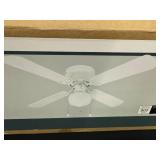 42 in Littleton Ceiling Fan with White Finish and Reversible Blades