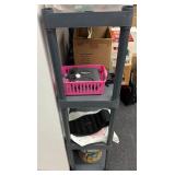 Plastic 4-Shelf Storage Shelving Unit 50in x 34in x  - contents not included