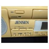 Jensen JCR-280 Under Cabinet Stereo CD Player with Clock Radio