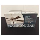 Hampton Bay Sinclair II 44 in LED Indoor Ceiling Fan with Brushed Nickel Finish