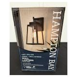 Hampton Bay Corbin Small Exterior Wall Lantern Black Finish