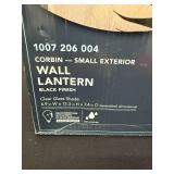 Hampton Bay Corbin Small Exterior Wall Lantern Black Finish