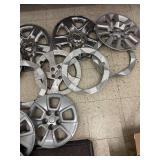 Collection of Assorted Plastic Hubcaps and Wheel Covers