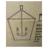 AA Decor Hanging Pendant Light Polished Nickel Finish LZ01A-4PN