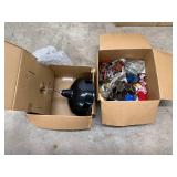 Lot of Assorted Home Decor and Black Pendant Light Fixture