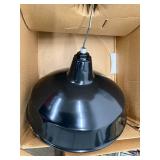 Lot of Assorted Home Decor and Black Pendant Light Fixture