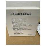 Case of V Fold N95 B Face Masks, Model 20180016 - XL Size - total qty unverified