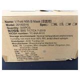 Case of V Fold N95 B Face Masks, Model 20180016 - XL Size - total qty unverified