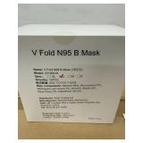 Case of V Fold N95 B Protective Face Masks Assorted Sizes - total qty unverified