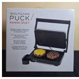 Wolfgang Puck Panini Duet Grill with Nonstick Ribbed Cooking Plates in Orig Box