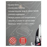 Portable Tool Bag Compact Organizer with Shoulder Strap and Handle in Orig Box