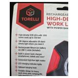 Torelli Rechargeable LED High-Density Work Light with Power Bank in Orig Pkg