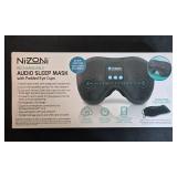 Lot of 2 Nizoni Rechargeable Audio Sleep Masks with Padded Eye Cups in Orig Pkg