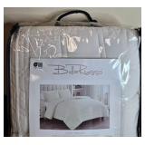 BellaRusso Ivory Dreams 3 Piece Queen Reversible Coverlet Set in Orig Pkg