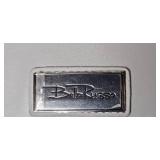 Bela Russo Light Gray Handbag with Heart Zipper Pull