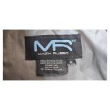 Mack Russo Gray Hooded Windbreaker Jacket Size Medium