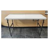 Lifetime Folding Table with Adjustable Height and Carry Handle
