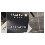 Pair of Safavieh AMH9500B Black Dining Chairs with Woven Seats