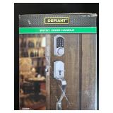 2 Defiant Castle Satin Nickel Entry Door Handle Sets in Orig Pkg