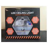 Mixed Lot of Ceiling Light Fixtures and Torelli LED Pivoting Ceiling Light