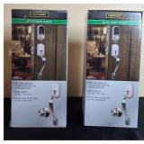 Lot of 2 Defiant Entry Door Handle Sets Satin Nickel Finish Castle in Orig Pkg