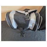 Belle Russo Red and Black Duffel Bag with Side Compartment