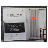 Threshold 99.9% Blackout Curtain Panel 84in Light Beige in Orig Pkg