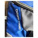 Ozark Trail Blue and Gray Backpack with Mesh Side Pockets