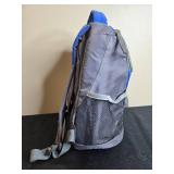 Ozark Trail Blue and Gray Backpack with Mesh Side Pockets