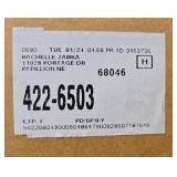 Threshold Studio McGee Kaysville Curved Back Wood Counter Stool Black in Orig Box