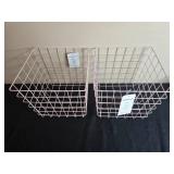 Set of 2 Brightroom 11 Inch Wire Storage Bins