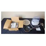 Household Small Appliances and Kitchenware Lot with Humidifier and Shower Filter