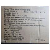 Case of V Fold N95 B Respirator Masks, Size L - total qty unverified