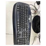 Lenovo ThinkCentre M Series Desktop Set with Monitor, Keyboard, Mouse, and Dell Speakers