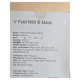 Box of V Fold N95 B Masks, Medium Size, Individually Boxed - total quantity unverified