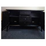 Huxley Large Sideboard Buffet with Two Doors and Three Drawers, 58 Inch Wide