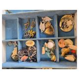 Large Vintage Costume Jewelry Collection with Jewelry Box and Assorted Accessories