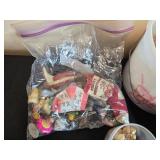 Large Vintage Costume Jewelry Collection with Jewelry Box and Assorted Accessories