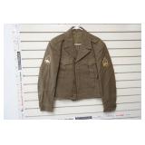 Vintage Dress Green Army Jacket 38L