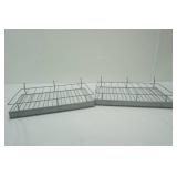 (2ct) Metal Racks or Shelves for Pegboard 10"x16"