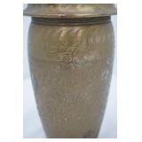 Vintage Brass Martini Shaker, Vintage Crystal Goblets, Vintage Fire King Avon Bank Mug