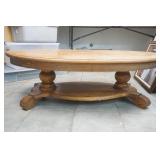 Oval Wood Coffee Table