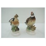 Ceramic Birds. Ruffed Grouse. Bobwhite