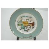 Vintage Avon Christmas Collectible Plates (4ct) 1970s