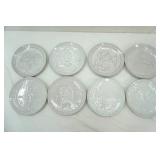 Vintage Frankoma Pottery Collectible Christmas Plate Collection (1965-1977) 8.25"