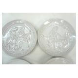 Vintage Frankoma Pottery Collectible Christmas Plate Collection (1965-1977) 8.25"