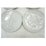 Vintage Frankoma Pottery Collectible Christmas Plate Collection (1965-1977) 8.25"